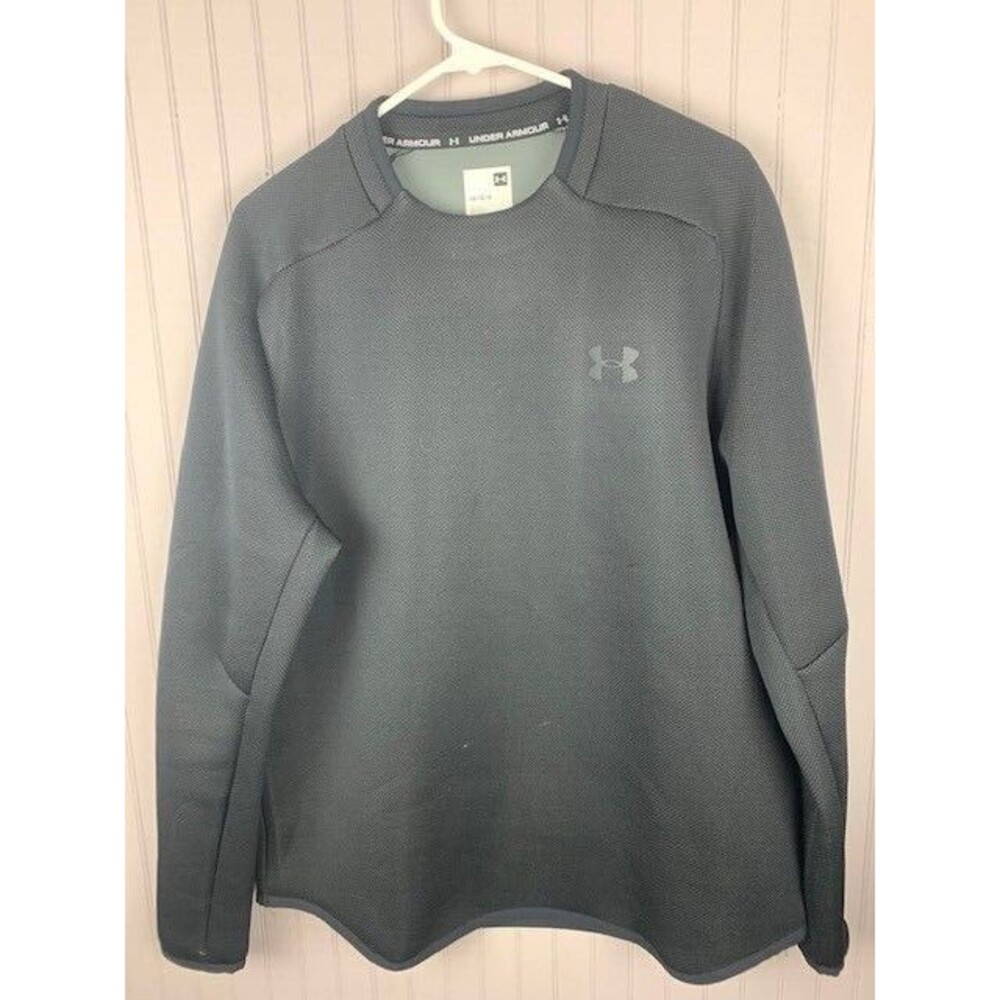 Under Armour Size L Mens Pullover Sweatshirt Black Long Sleeve